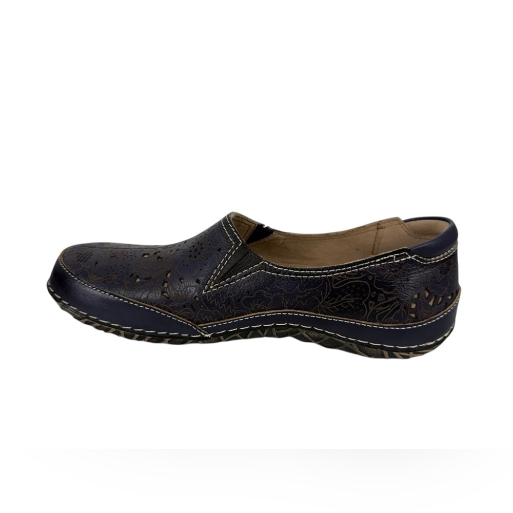 L'artiste Libora Eu 38 Size Us 7.5 -8 Comfort Shoes Navy Loafers Spring Step Euc View 2